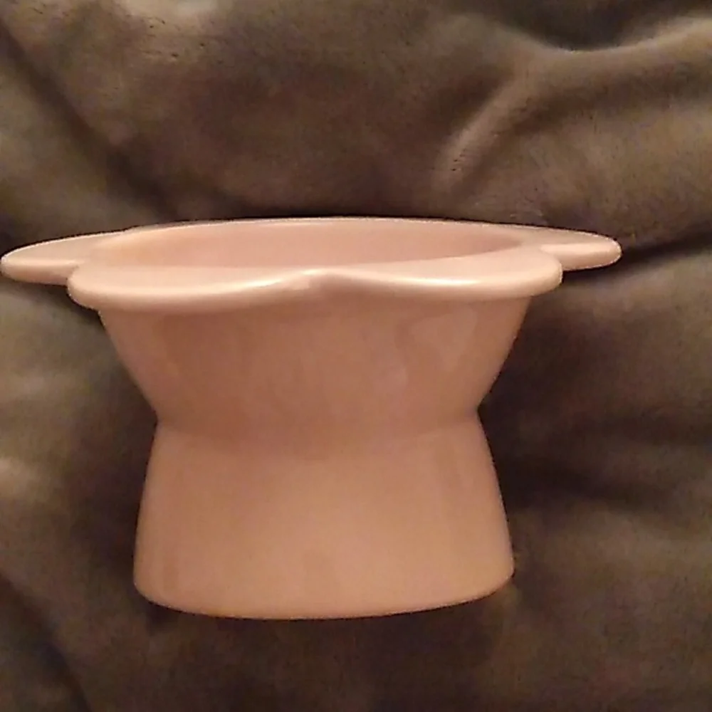 Pink Flower-Shaped Bowl Cat Pet